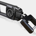 Metal Keychain compatible with R-o-y-a-l-E-n-f-i-e-l-d Motorcycles | Premium and Stylish Design | Black Color