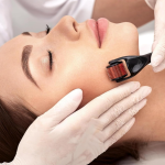 Derma Roller System, 0.5 mm Titanium Needles, 540 Pins, Hair Growth and Repair Tool, Black and Pink (pack of 1, Medium)