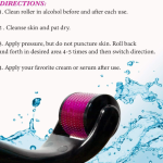 Derma Roller System, 0.5 mm Titanium Needles, 540 Pins, Hair Growth and Repair Tool, Black and Pink (pack of 1, Medium)