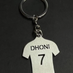 Dhoni Jersey stainless steel keychaine & keyring Pack of 1