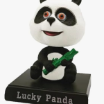 Super Hero Panda Action Figure Limited Edition Bobblehead with Mobile Holder