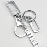 Silverline OMUDA HEAVY DUTY LETTER KEYCHAIN WITH BOX FOR CAR AND BIKE