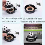 Trending New Alloy Solar Car Air Freshener Aromatherapy Car Interior Decoration Accessories Fragrance for Home Office Decoration