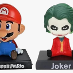 Super Heros Action Figure Limited Edition Bobblehead with Mobile Holder for Car Dashboard, Office Desk & Study Table