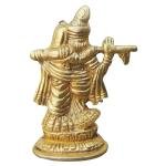 Brass Radha Krishna God Idol – Classic Brass Showpiece