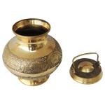 Brass Gangajali No. 4 – Sacred Water Vessel for Rituals
