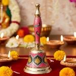 Brass Bell No. 3 Pink Colour,