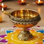 Brass Stand Kuber Deepak No. 6