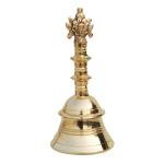 Brass Pooja Hand Bell, Shank Chakra Ghanti