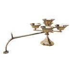 Brass Table Decor Star Deepak, Oil Lamp  - Handcrafted Oil Lamp for Temple & Décor,