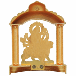 Aluminium Durga Ji Mandir Gold Finish – Divine Goddess Statue for Home Temple