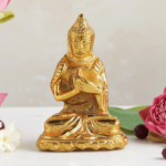 Aluminium Gold Buddha Statue – Premium Showpiece for Home & Office
