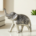 Aluminium Showpiece Elephant Small Statue
