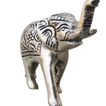 Aluminium Showpiece Elephant Small Statue