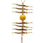 Aluminium Showpiece Nibu Mirch Golden Statue