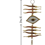 Aluminium Showpiece Nibu Mirchi Eyes Statue