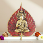 Aluminium Buddha Patta Wall Hanging – Spiritual Decorative Showpiece