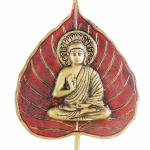Aluminium Buddha Patta Wall Hanging – Spiritual Decorative Showpiece