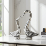 Aluminium Showpiece Duck Pair