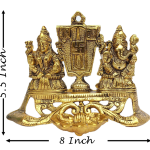 Aluminium Showpiece Laxmi Ganesh Deepak Statue