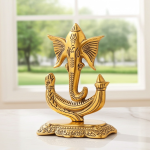 Aluminium Showpiece Trishul Ganesh Ji Statue