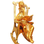 Aluminium Showpiece Ganesh On Chair