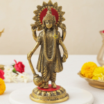 Aluminium Standing Vishnu Ji Idol – Lightweight Home Décor