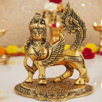 Aluminium Kamdhenu Cow Statue – Divine Silver Showpiece