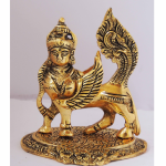 Aluminium Kamdhenu Cow Statue – Divine Silver Showpiece