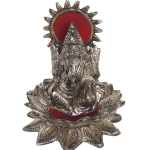 Aluminium Showpiece Lotus LG Silver Pair Statue