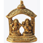 Aluminium Diwali Pooja Set With Agarbatti Stand, Deepak & Laxmi Ganesh Pair Statue