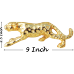 Aluminium Home Decorative Leopard Showpiece Statue