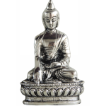 Aluminium Buddha Idol Showpiece – Spiritual Home Decoration, Height : 6 Inch