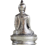 Aluminium Buddha Idol Showpiece – Spiritual Home Decoration, Height : 6 Inch