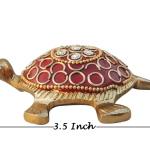 Brass Showpiece Red Tortoise, Turtle