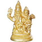 Brass Shiv Parivar Color Idol – Decorative Murti