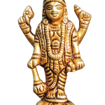 Premium Brass Vishnu Ji Statue – Hindu God Idol for Home Temple
