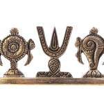 Brass Showpiece Shankh Chakra Namah God Idol Statue