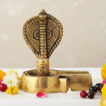 Brass Shivling With Snake – Naga Dev Shiva Lingam