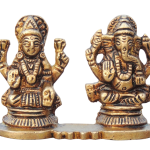 Brass Showpiece Laxmi Ganesh One Same Base God Idol Statue