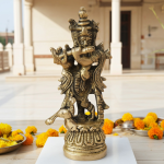 Brass Showpiece Krishna God Idol Statue