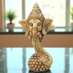 Brass Showpiece Laddu Ganesh God Idol Statue