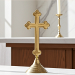 Brass Decorative Showpiece Christmas Cross – Perfect Christian Gift For Church, Altar & Home