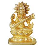 Brass Sarasvati Mata Idol – Premium Puja Room Statue