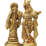 Brass Radha Krishna God Idol – Handcrafted Religious Showpiece