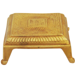 Brass Chowki Showpiece – Decorative Puja Stand for Idol
