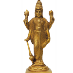 Brass Vishnu Ji Idol – Premium Handcrafted Hindu God Statue