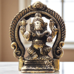 Brass Showpiece Ganesh Circle God Idol Statue