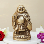 Brass Laughing Buddha Statue – Prosperity & Positive Energy Idol