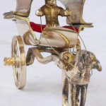 Handcrafted Brass Horse Cart Statue For Home & Gift Purpose